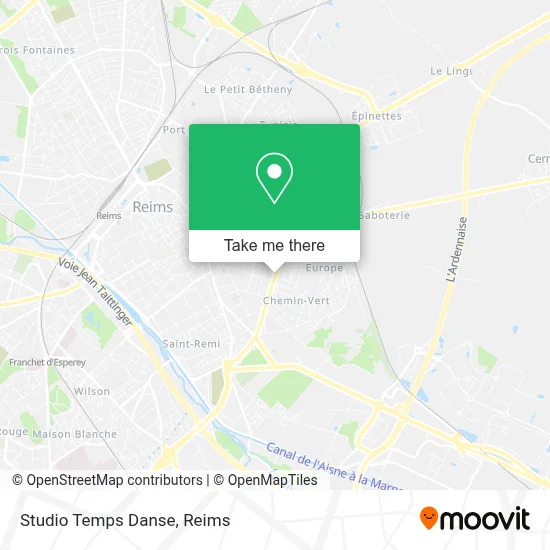 Studio Temps Danse map