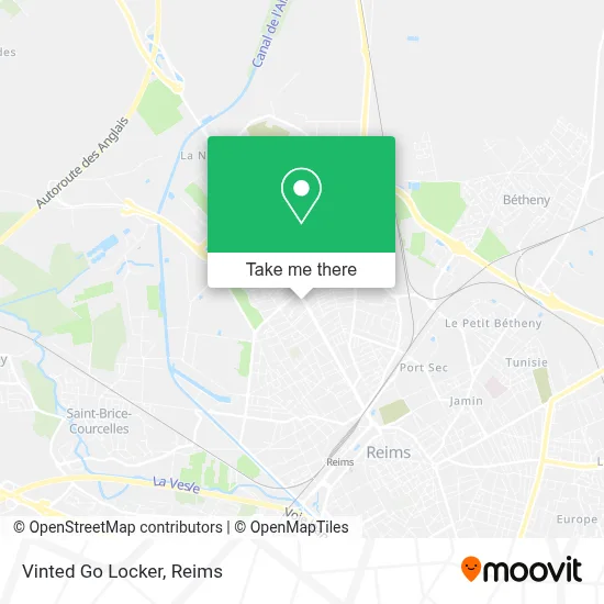 Vinted Go Locker map