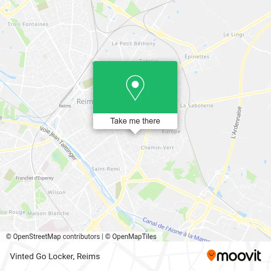 Vinted Go Locker map