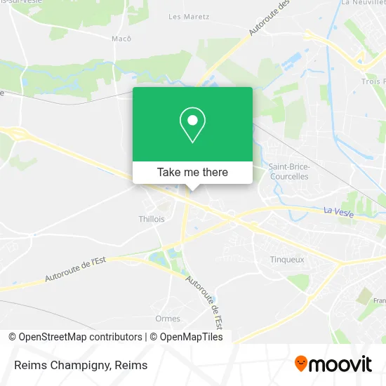 Reims Champigny map
