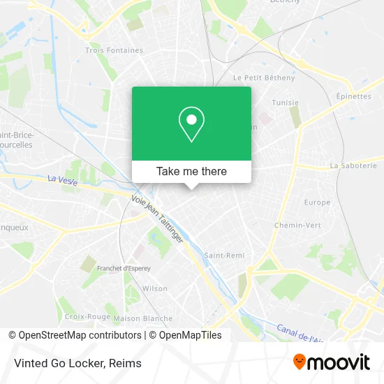 Vinted Go Locker map