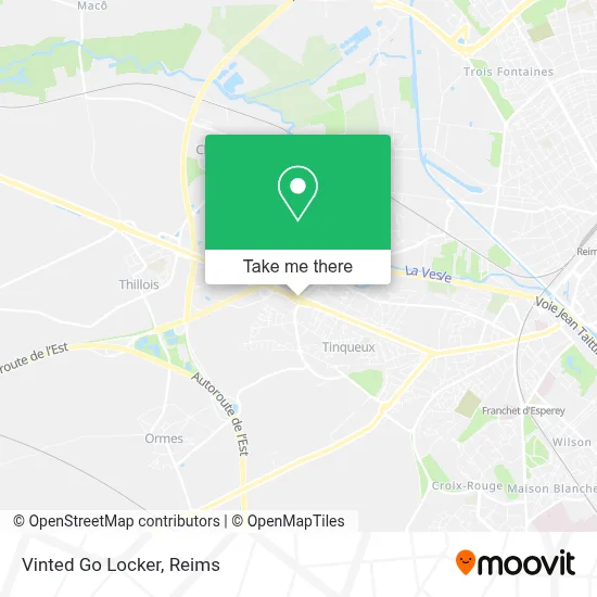 Vinted Go Locker map