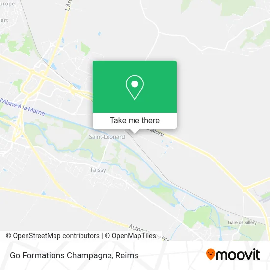 Go Formations Champagne map