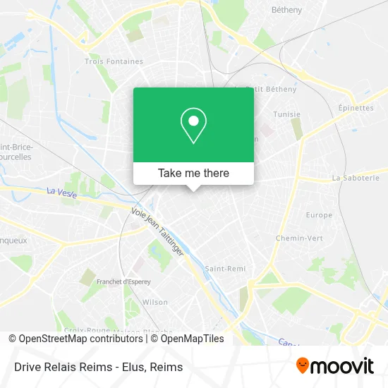 Drive Relais Reims - Elus map