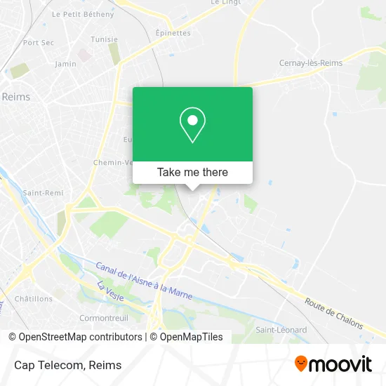 Cap Telecom map