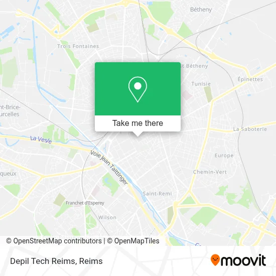 Depil Tech Reims map