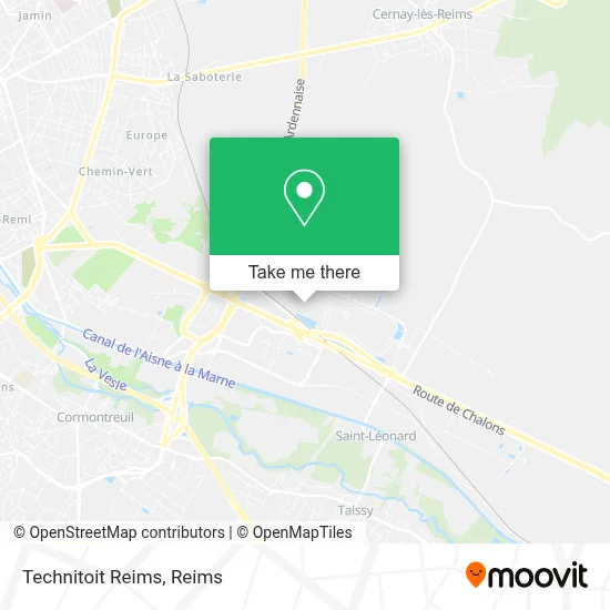 Technitoit Reims map
