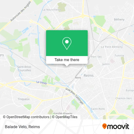 Balade Velo map
