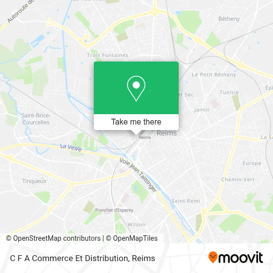 C F A Commerce Et Distribution map