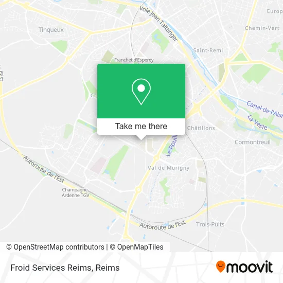 Froid Services Reims map