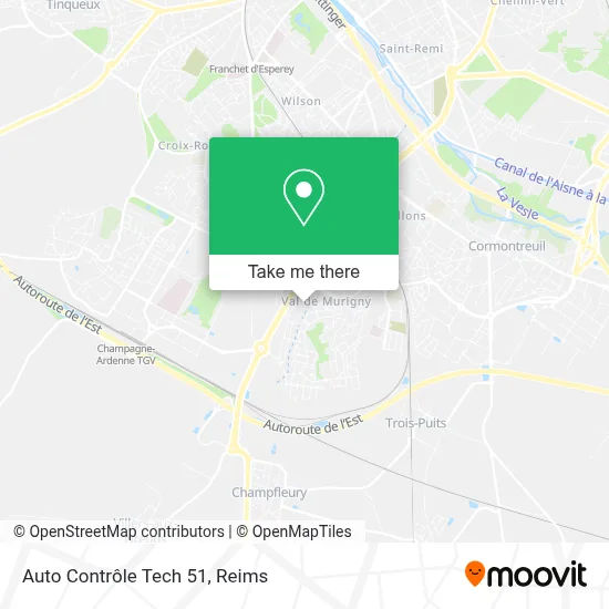 Auto Contrôle Tech 51 map