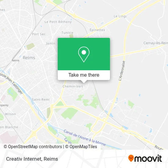 Creativ Internet map