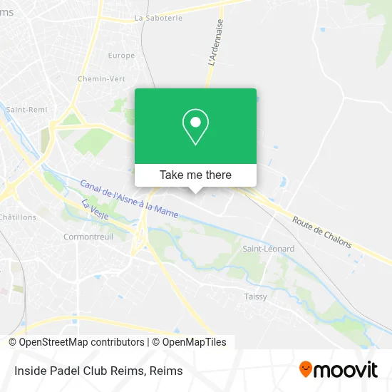 Inside Padel Club Reims map
