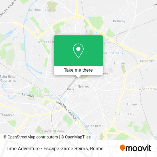 Time Adventure - Escape Game Reims map