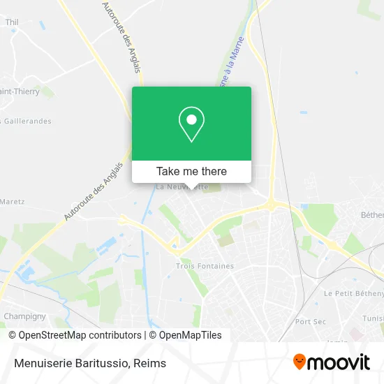 Menuiserie Baritussio map
