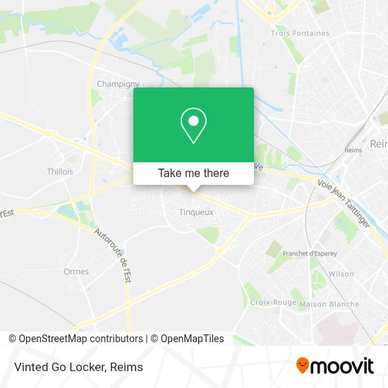 Vinted Go Locker map