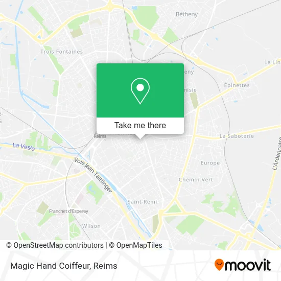 Magic Hand Coiffeur map