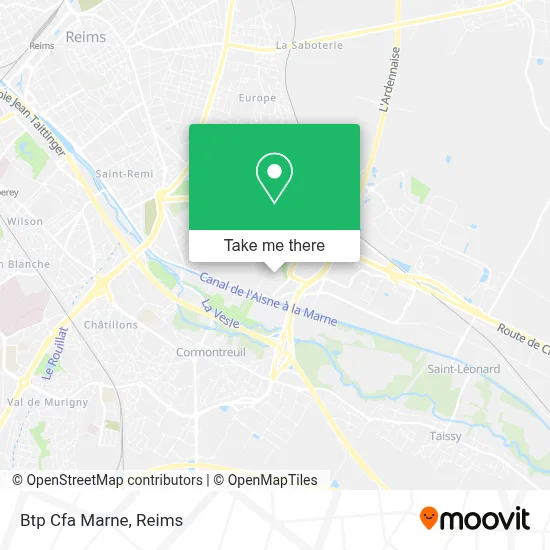 Btp Cfa Marne map