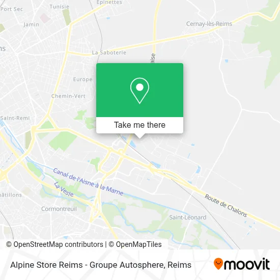 Alpine Store Reims - Groupe Autosphere map