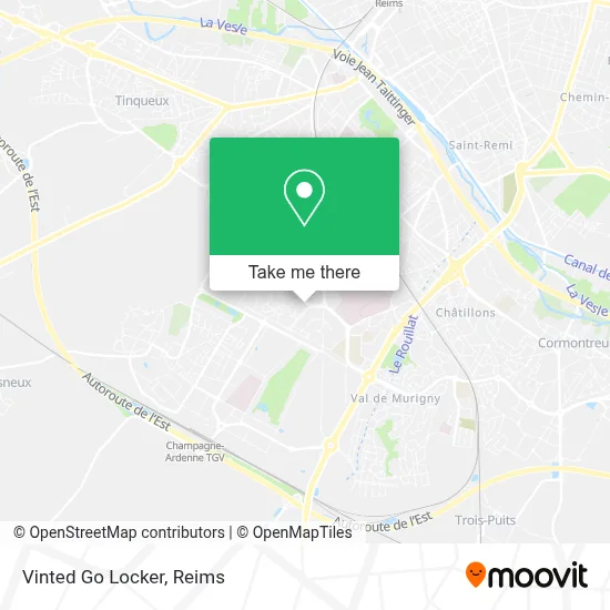 Vinted Go Locker map
