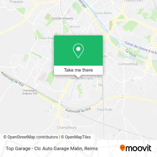 Top Garage - Clc Auto Garage Malin map