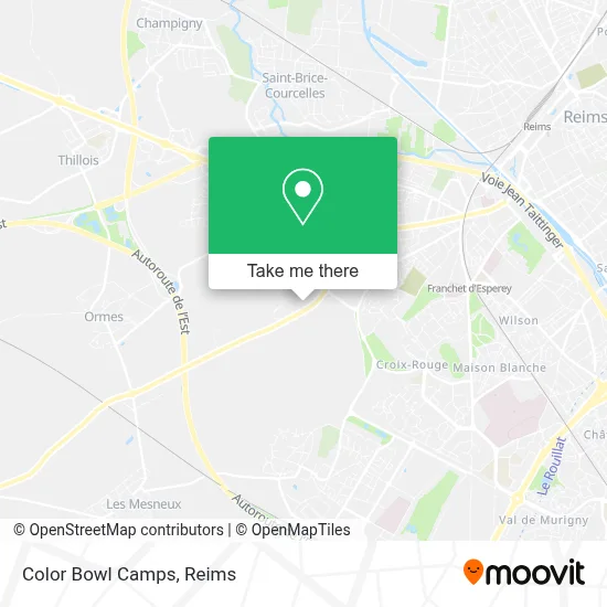 Color Bowl Camps map