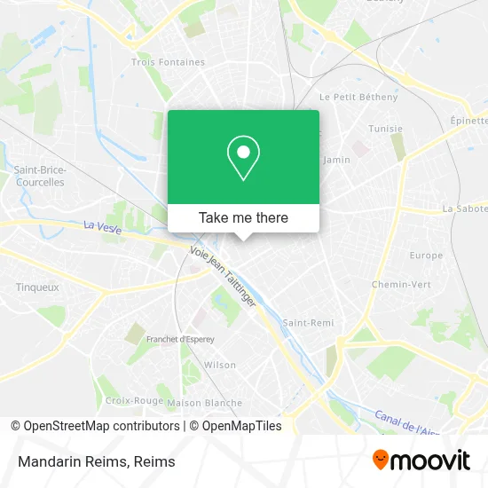 Mandarin Reims map