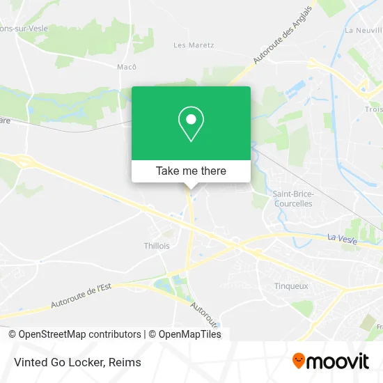 Vinted Go Locker map