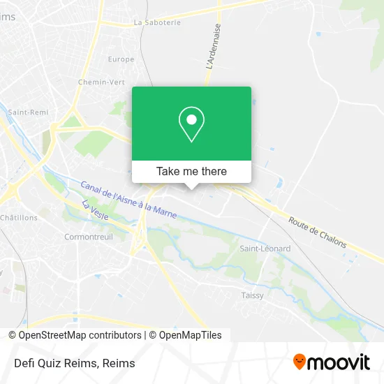 Defi Quiz Reims map