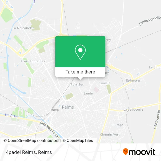 4padel Reims map
