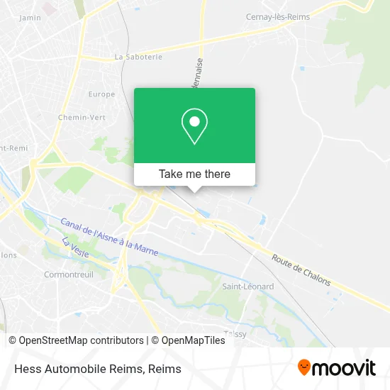 Hess Automobile Reims map