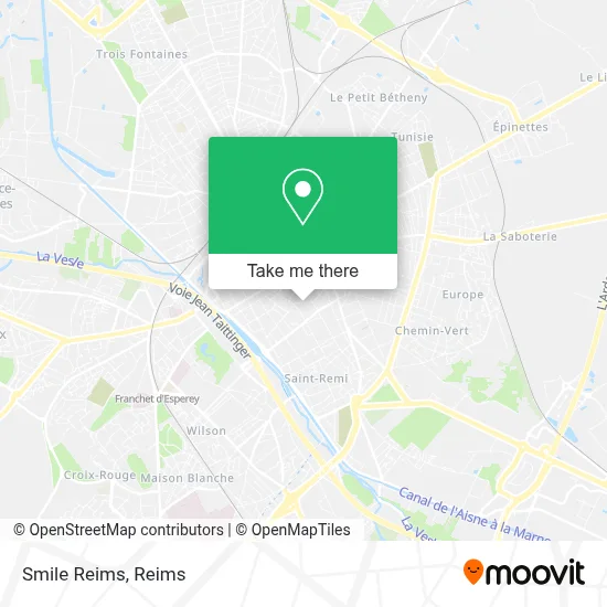 Smile Reims map