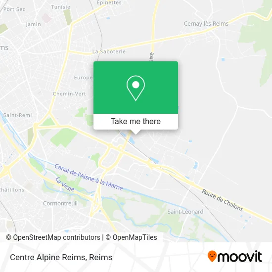 Centre Alpine Reims map