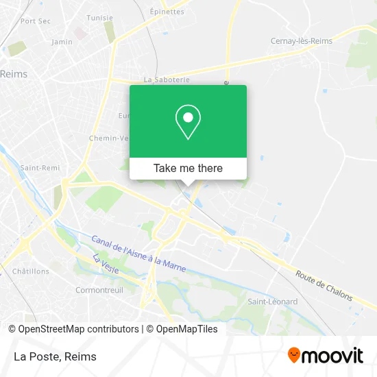 La Poste map