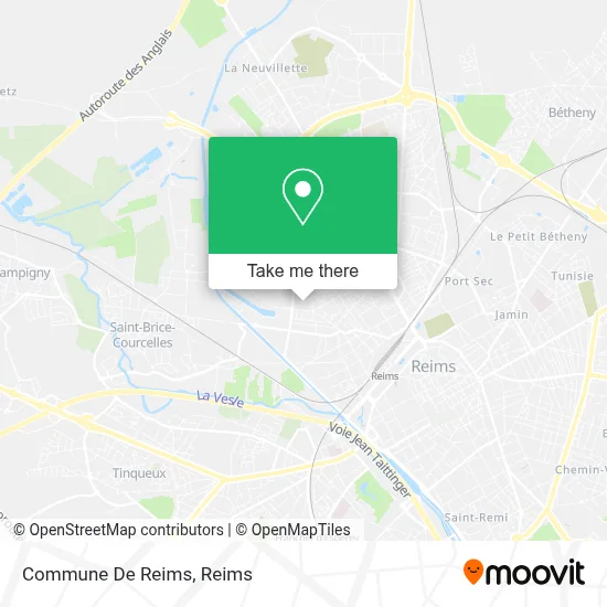 Commune De Reims map