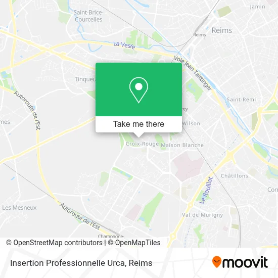 Insertion Professionnelle Urca map