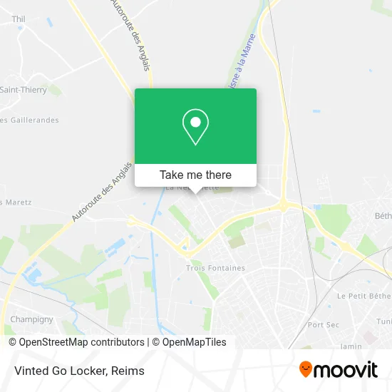 Vinted Go Locker map
