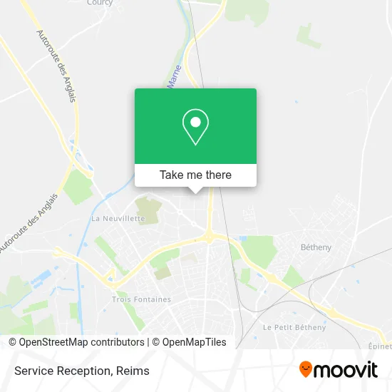Service Reception map