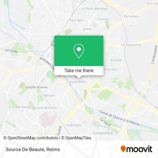 Source De Beaute map