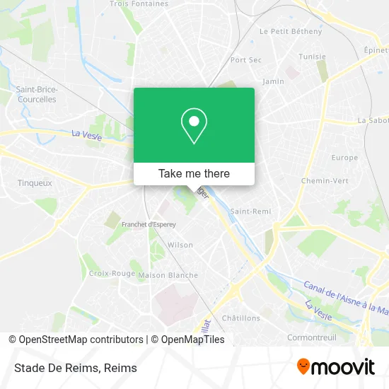Stade De Reims map