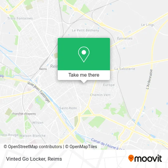 Vinted Go Locker map