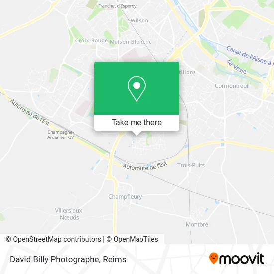 David Billy Photographe map