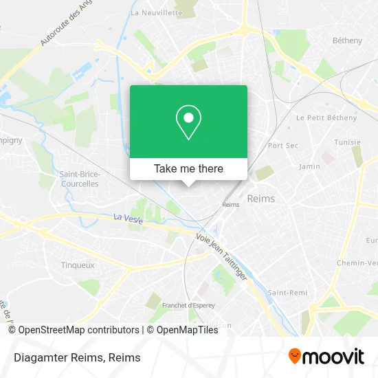 Diagamter Reims map