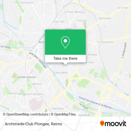 Archimede-Club Plongee map
