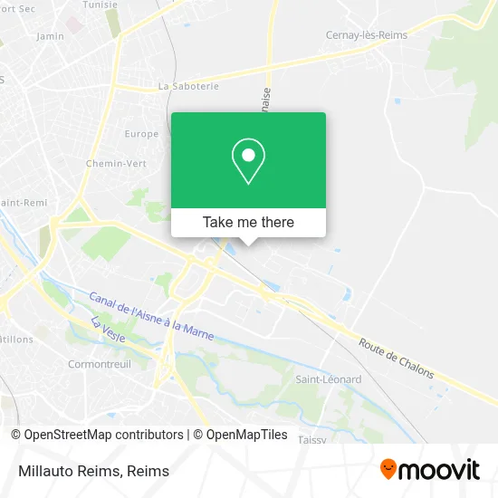Millauto Reims map