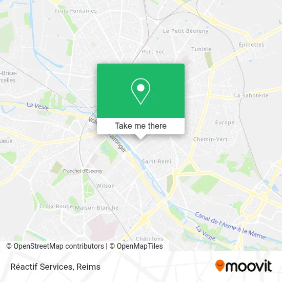 Réactif Services map