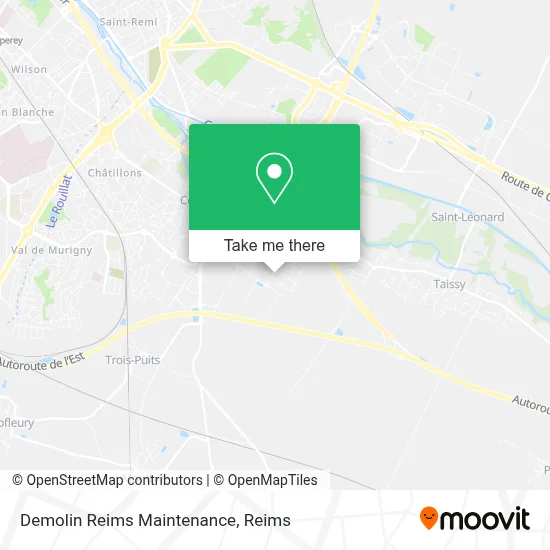 Demolin Reims Maintenance map