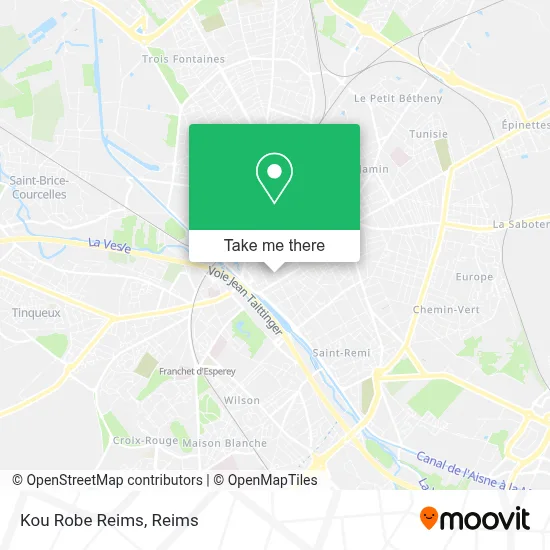 Kou Robe Reims map