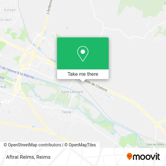 Aftral Reims map