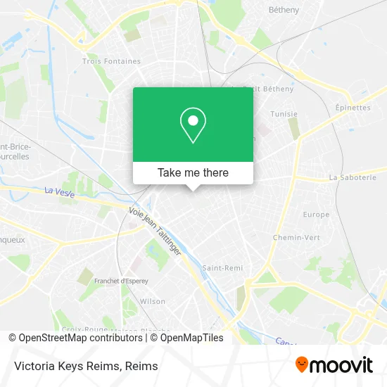 Victoria Keys Reims map